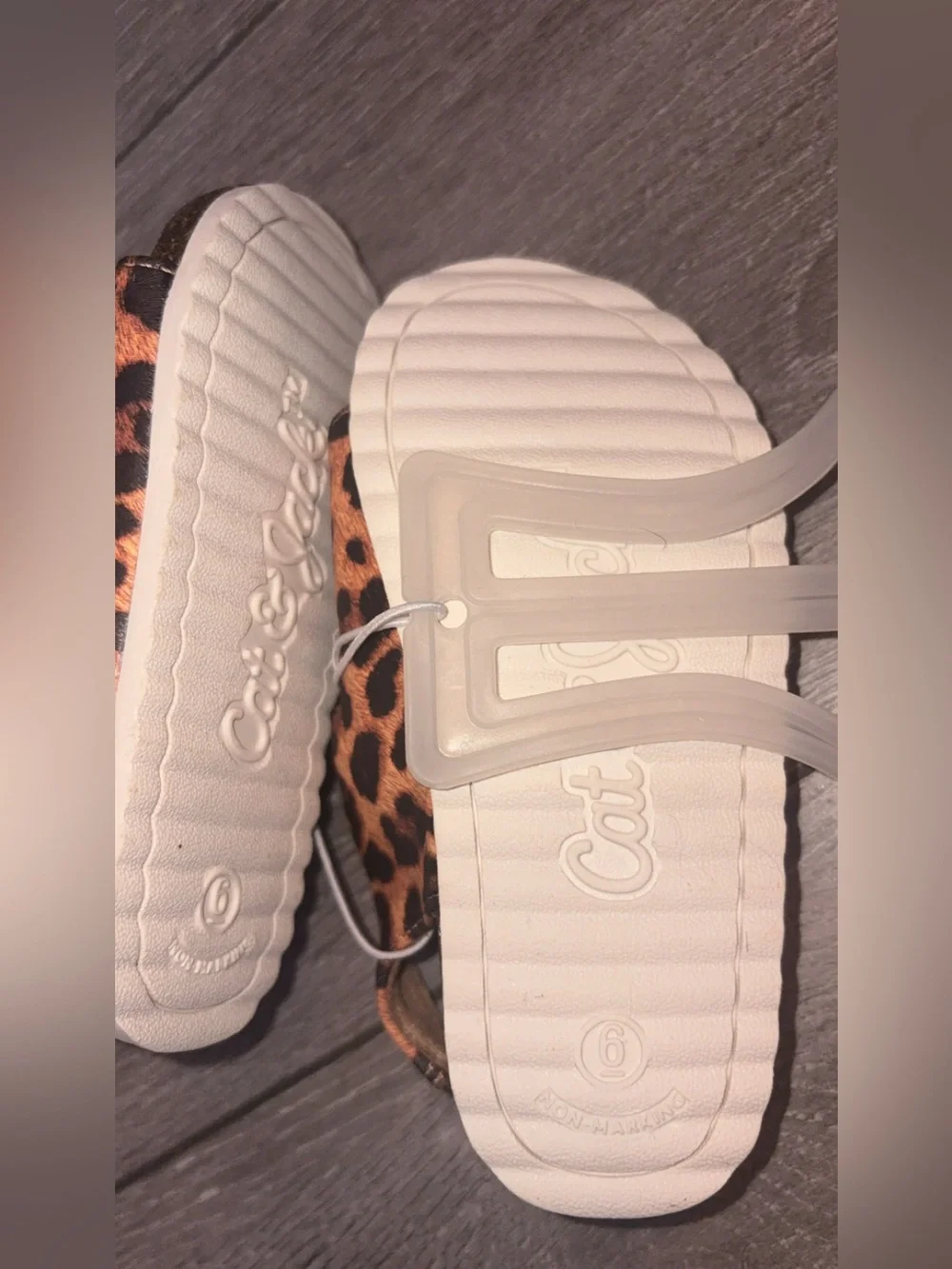 Cat & Jack Toddler Girls Size 6 Reagan Cheetah Buckle Sandals New W Tags!
